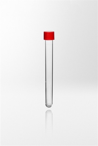 Test tube PS with screw cap PE, 19ml, Ø16x150 mm, sterile R (800 pcs)