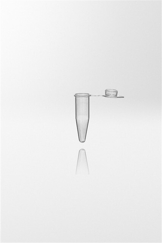 Nerbe Plus PCR microcentrifuge tube PP, 0,2ml, attached flat & clear cap, transparent (1 sample)