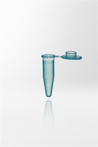 Microcentrifuge tube PP, 1,5ml, attached cap, blue (8000 pcs)