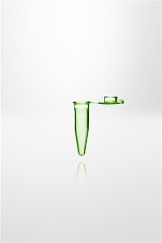Safelock-Cap microcentrifuge tube PP, 1,5ml, green (8000 pcs)
