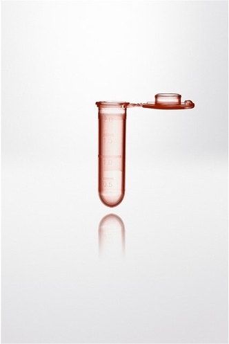 Safelock-Cap microcentrifuge tube PP, 2ml, red (8000 pcs)