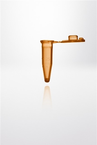 Safelock-Cap microcentrifuge tube PP, 0,5ml, amber (10000 pcs)