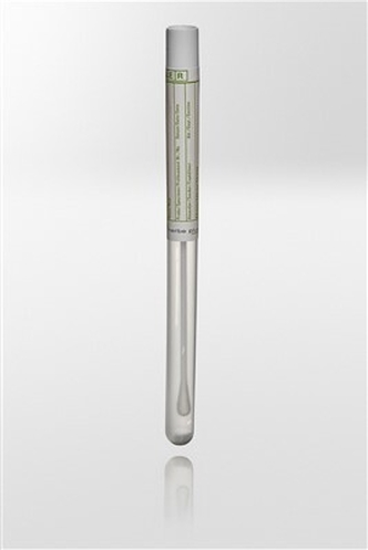 Culture swab, without transport medium, flexible PS stick with viscose tip, color code white, np pcr ready, sterile R, CE/IVD