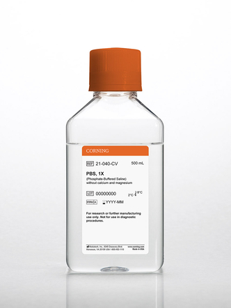 Corning® Phosphate-Buffered Saline, 1X without calcium and magnesium, PH 7.4 ± 0.1