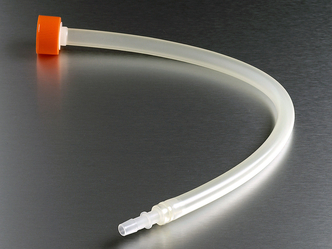 Corning® 33 mm Polyethylene Filling Cap with 3/8 (9.5 mm) ID Tubing and a 5/16 (7.94 mm) ID Barbed Fitting
