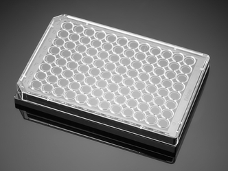 Corning® BioCoat™ Poly-D-Lysine 96-well Black/Clear Flat Bottom TC-treated Assay Plate, with Lid, 5/Case