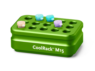 Corning® CoolRack M15, Holds 15 x 1.5 or 2mL Microcentrifuge Tubes, Green