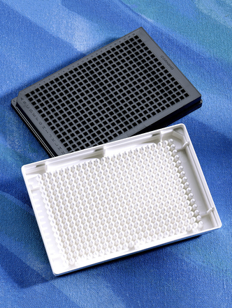 Corning® 384-well Low Volume Black Round Bottom Polystyrene Not Treated Microplate, 10 per Bag, without Lid, Nonsterile