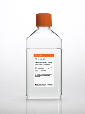 Corning® 1L 1M Tris-Hydrochloride Buffers, Liquid, 7.5 ± 0.1, RNase-/DNase- and protease-free