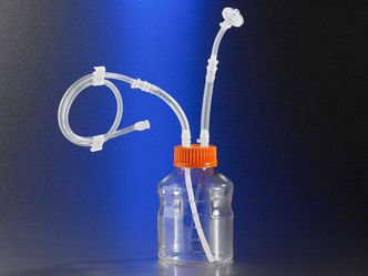 Corning® CellBIND® 850cm² Polystyrene Roller Bottle with Easy Grip Cap, 22 per Bag, 44 per Case