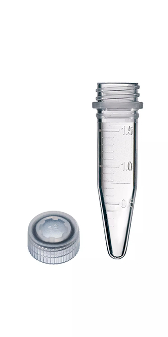 1.5 ml tube with screw cap, sterile (250 pcs)