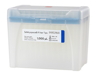 Sartorius SafetySpace Filter Tips, 50-1000 µl in rack, sterile (10x96)