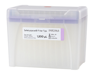 Sartorius SafetySpace Filter Tips, 50-1200 µl in rack, sterile (10x96)