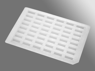 Axygen® Impermamat, Chemical Resistant Silicone Sealing Mat for 5 mL 48 Rectangular Well Deep Well Plates, Nonsterile