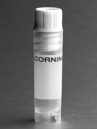 Corning® 2 mL White Cap Internal Threaded Polypropylene Cryogenic Vial, Self-Standing with Round Bottom