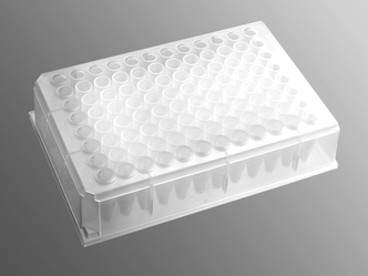 Axygen® 96-well Clear V-Bottom 600 µL Polypropylene Deep Well Plate, 5 per Pack, Sterile