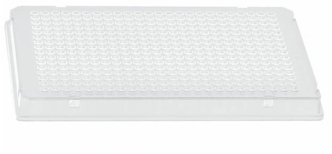 Axygen® 384 Well Polypropylene PCR Microplate with Bar Code, Compatible with ABI,Full Skirt, Clear, Nonsterile