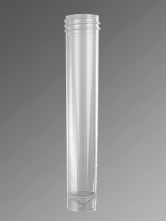 Axygen® 10 mL Self Standing Screw Cap Transport Tube, Clear, Nonsterile, 250 Tubes/Pack, 8 Packs/Case