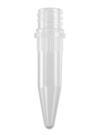 Axygen® 1.5 mL Conical Screw Cap Tubes Only, Polypropylene, Clear, Nonsterile, 500 Tubes/Pack, 8 Packs/Case