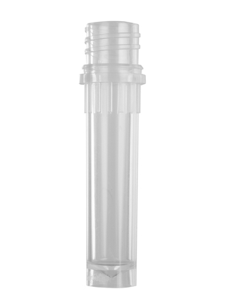 Axygen® 2.0 mL Self Standing Screw Cap Tubes Only, Polypropylene, Clear, Nonsterile, 500 Tubes/Pack, 8 Packs/Case