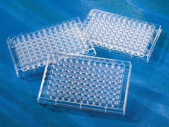 Corning® 96-well EIA/RIA Clear Flat Bottom Polystyrene High Bind Microplate, 20 per Bag, with Lid, Sterile