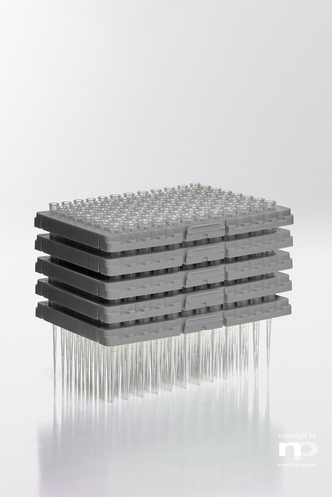 Nerbe Plus Pipette tips PP, premium surface, 0,1-20µl super slim, refill system, 96 pcs/tray