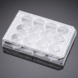 Falcon® 12-well Clear Flat Bottom TC-treated Multiwell Cell Culture Plate, with Lid, Individually Wrapped, Sterile, 50/Case