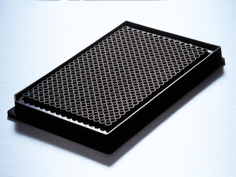 Corning® Low Volume 384-well Black/Clear Flat Bottom Polystyrene TC-treated Microplate, 10 per Bag, with Lid, Sterile