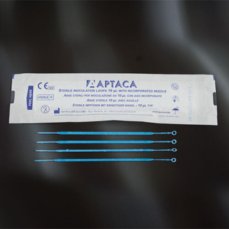 Aptaca Sterile inoculating loops, in PS, vol. 10 ul - bags of 20 pcs, blue (2000 pcs)