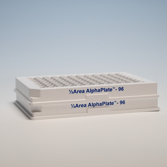 Low-binding surface (LBS) 1/2 Area AlphaPlate, 96-well (light gray)