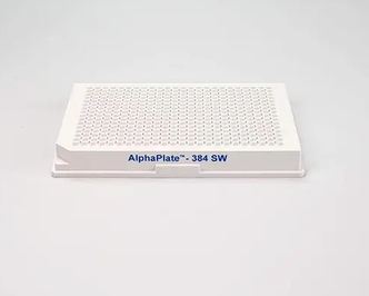 Low-binding surface (LBS) Shallow-well AlphaPlate, 384-well (light gray)