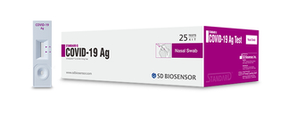 STANDARD Q COVID-19 Ag Test, Nasal swab, with control swabs (25)