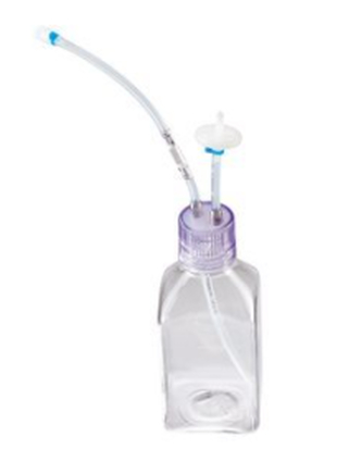 2 port MYCAP™ bottle closure with 500 mL bottle