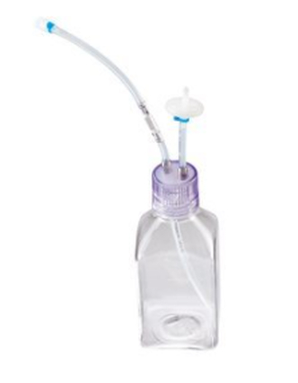 2 port MYCAP™ bottle closure with 250 mL bottle