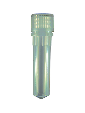 Axygen® 2.0 mL Conical Screw Cap Microcentrifuge Tube and Cap, with O-ring, Polypropylene, Clear Cap, Sterile