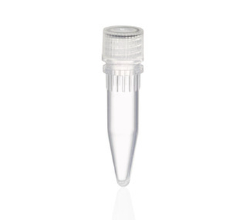 Micro screw cap tube PP, 1,5ml, assembeled screw cap PP with o-ring (100 pcs)